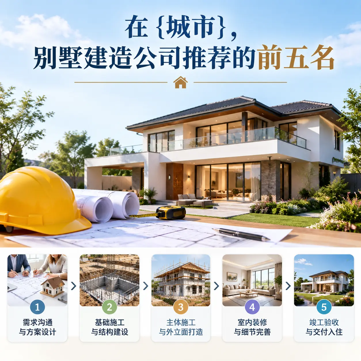 在 三都，别墅建造公司推荐的前五名
