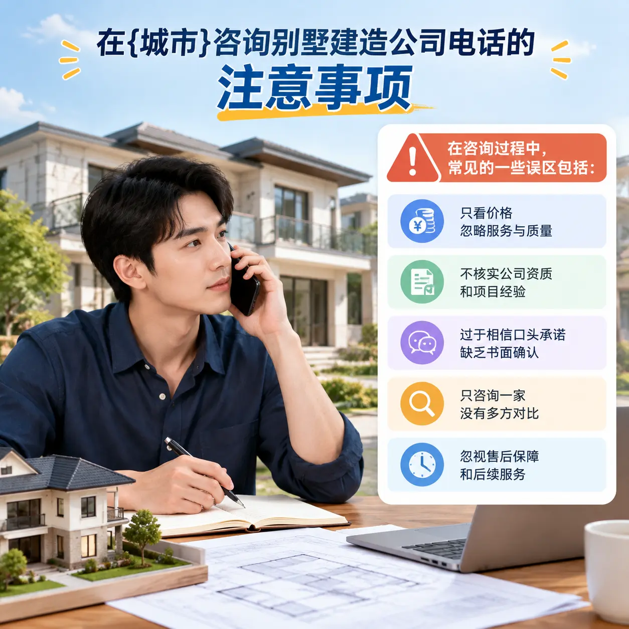 在三都咨询别墅建造公司电话的注意事项
