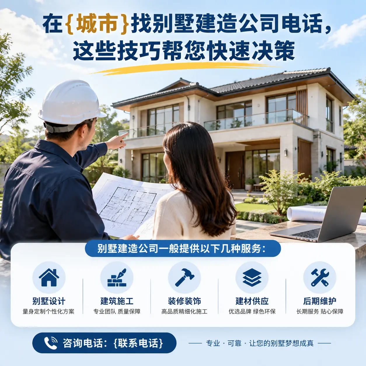 在三都找别墅建造公司电话，这些技巧帮您快速决策